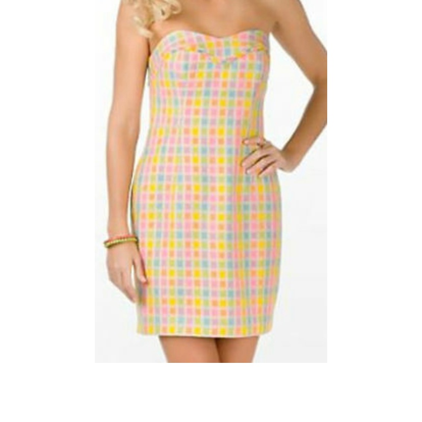 Lily Multi-Color Strapless Dress
